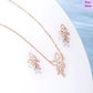 Athena's Grace Rose Gold Plated 925 Silver Jewellery Set