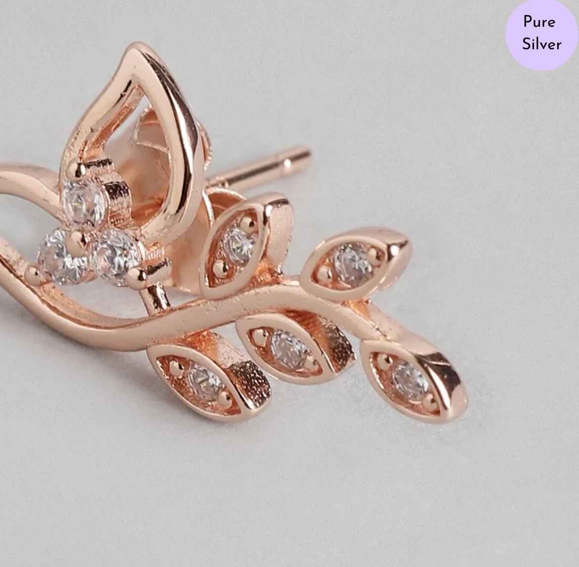 Athena's Grace Rose Gold Plated 925 Silver Jewellery Set