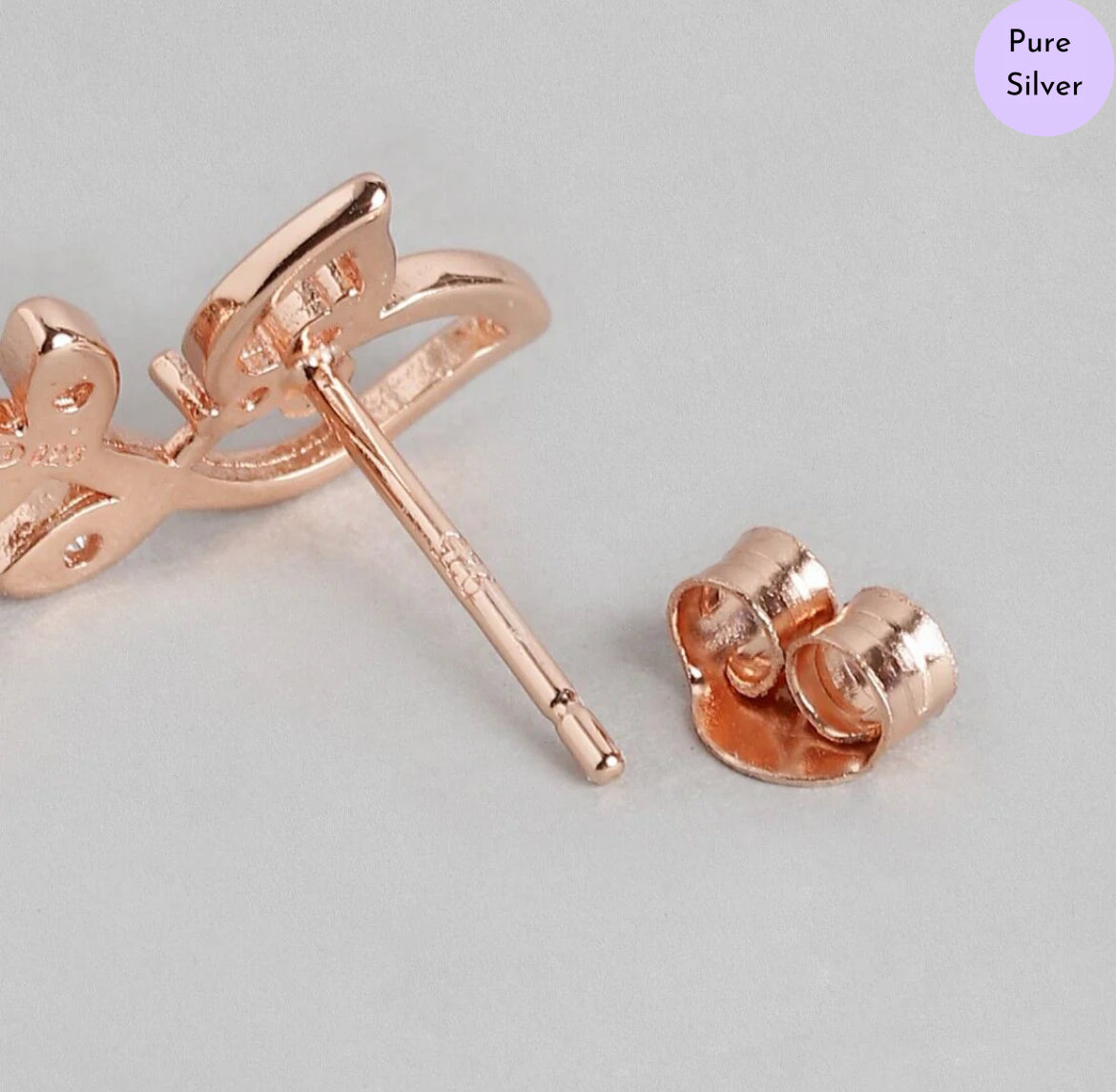 Athena's Grace Rose Gold Plated 925 Silver Jewellery Set