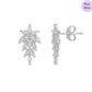 Leafy Elegnace Rhodium-Plated 925 Silver Jewellery Set