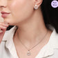 Rhodium Floral Grace Rhodium-Plated 925 Sterling Silver Jewelry Set