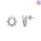 Rhodium Floral Grace Rhodium-Plated 925 Sterling Silver Jewelry Set