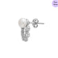 Rhodium Floral Grace Rhodium-Plated 925 Sterling Silver Jewelry Set