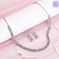 Bloom & Bliss Rhodium Plated 925 Sterling Silver Jewelry Set