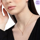 Twin Grace Rose Gold 925 Silver Jewelry Set with Twin Circles