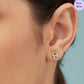 Twin Grace Rose Gold 925 Silver Jewelry Set with Twin Circles
