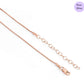 Twin Grace Rose Gold 925 Silver Jewelry Set with Twin Circles