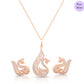 Grace of Swan Rose Gold Plated 925 Silver Jewelry Set