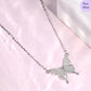 Butterfly CZ 925 Sterling Silver Necklace