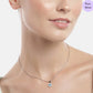 Eveil Eye Essence Rhodium Plated CZ 925 Silver Necklace
