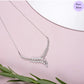 Pure Essence Drop Rhodium Plated 925 Silver Necklace