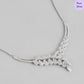 Pure Essence Drop Rhodium Plated 925 Silver Necklace