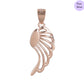 Divine Winged Charm Gold-Plated 925 Silver Pendant with Chain