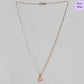 Crowned Elegance Rose Gold 925 Silver Necklace Chain