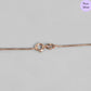 Crowned Elegance Rose Gold 925 Silver Necklace Chain