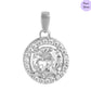 Eternal Alexis Halo Rhodium Plated 925 Silver Necklace
