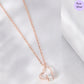 Stone of Love Rose Gold Plated 925 Sterling Silver Necklace