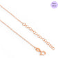 Stone of Love Rose Gold Plated 925 Sterling Silver Necklace