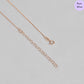 Square Symphony Rose Gold Plated 925 Silver Pendant with Chain