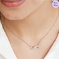 Halo of Infinity Rhodium Plated 925 Silver Necklace