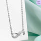 Halo of Infinity Rhodium Plated 925 Silver Necklace
