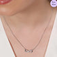 Halo of Infinity Rhodium Plated 925 Silver Necklace