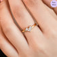 Golden Whispers Cubic Zirconia Gold-Plated 925 Sterling Silver Ring