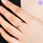 Golden Whispers Cubic Zirconia Gold-Plated 925 Sterling Silver Ring