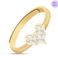 Golden Whispers Cubic Zirconia Gold-Plated 925 Sterling Silver Ring