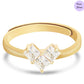 Golden Whispers Cubic Zirconia Gold-Plated 925 Sterling Silver Ring