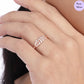Branch of Grace CZ Studded Rose Gold 925 Silver Ring (Adjustable)