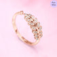 Branch of Grace CZ Studded Rose Gold 925 Silver Ring (Adjustable)