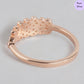Branch of Grace CZ Studded Rose Gold 925 Silver Ring (Adjustable)