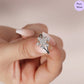 Jasmine Glow Rhodium Plated 925 Sterling Silver Women's Ring