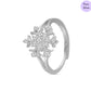 Jasmine Glow Rhodium Plated 925 Sterling Silver Women's Ring