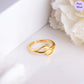 Natures's Golden Embrace 925 Sterling Silver Gold-Plated Women's Ring