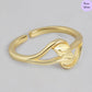 Natures's Golden Embrace 925 Sterling Silver Gold-Plated Women's Ring