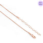 Pink Orbit Pendant Rose Gold Plated 925 Silver Pendant with Chain