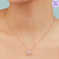Lunar Glow Pendant Rose Gold Plated 925 Silver Necklace Chain