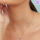 Lunar Glow Pendant Rose Gold Plated 925 Silver Necklace Chain