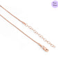 Lunar Glow Pendant Rose Gold Plated 925 Silver Necklace Chain