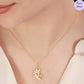 Golden Mirage Pendant with CZ in Gold-Plated 925 Sterling Silver