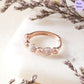 Flora Lux Rhodium Rose Gold-Plated 925 Sterling Silver Ring