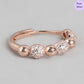 Flora Lux Rhodium Rose Gold-Plated 925 Sterling Silver Ring