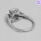 Reflections of Grace Rhodium-Plated 925 Sterling Silver CZ Ring (Adjustable)