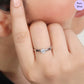 Shimmer Halo Rhodium-Plated CZ 925 Sterling Silver Ring
