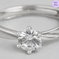 Shimmer Halo Rhodium-Plated CZ 925 Sterling Silver Ring
