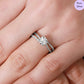 Whirlstone Charm Rhodium Plated 925 Sterling Silver Ring (Adjustable)