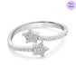 Stardust Whisper Rhodium Plated 925 Sterling Silver Ring