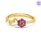 Rosy Gleam Gold Plated 925 Sterling Silver Ring